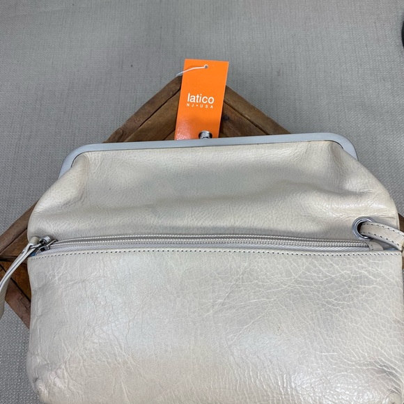 LATICO GENUINE LEATHER CREAM WRISTLET - Picture 6 of 13